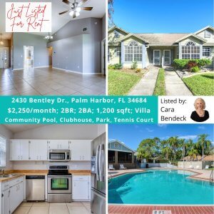Read more about the article NEW TO THE MARKET FOR RENT!!! 2430 BENTLY DR., PALM HARBOR, FL 34684
